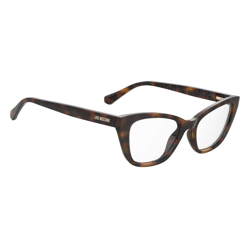 Love Moschino Brown Cat Eye Glasses Frames for Women