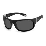 Polaroid Black Rubber Polarized Sunglasses for Men