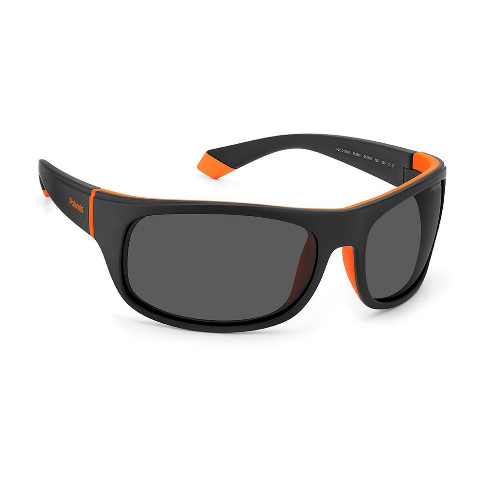 Polaroid Black Rubber Sunglasses for Men