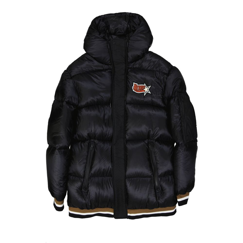 Herno Black Polyamide Bomber Jacket for Men
