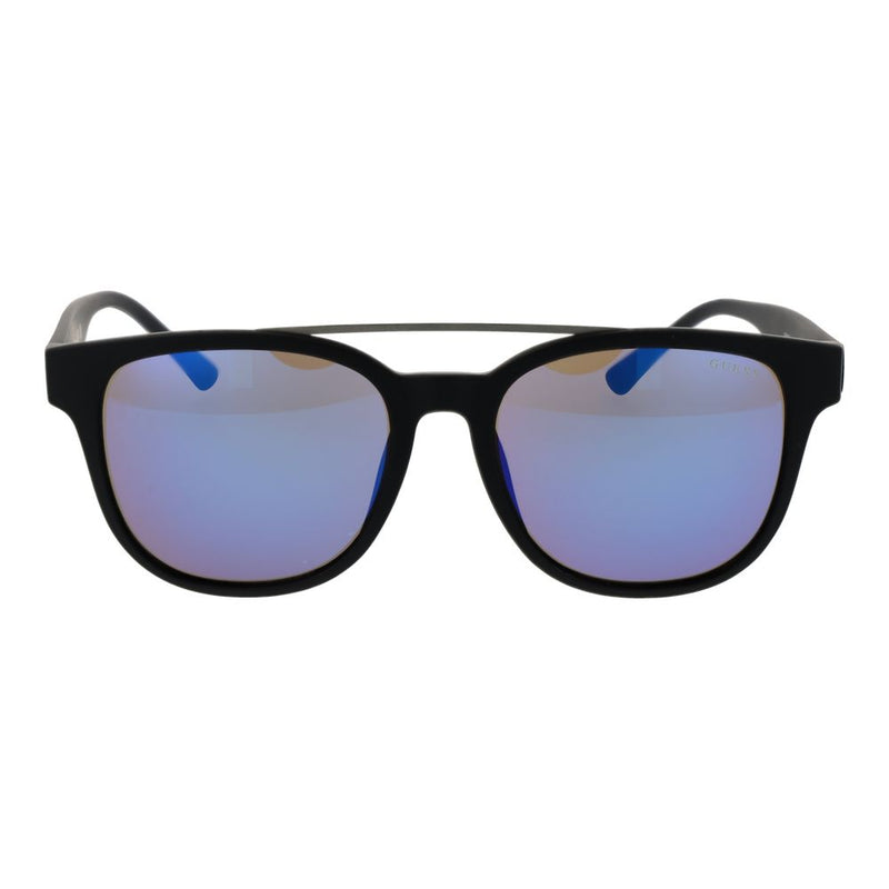 Guess Black Plastic Square Sunglasses for Men