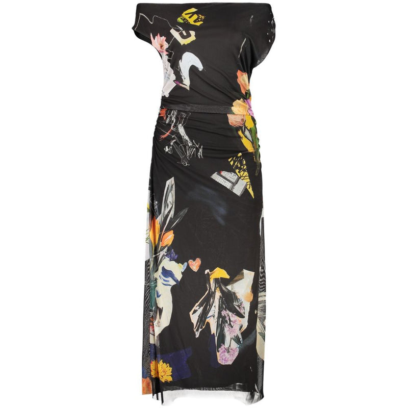 Robe Longue Femme Desigual Delaware en Viscose Noire