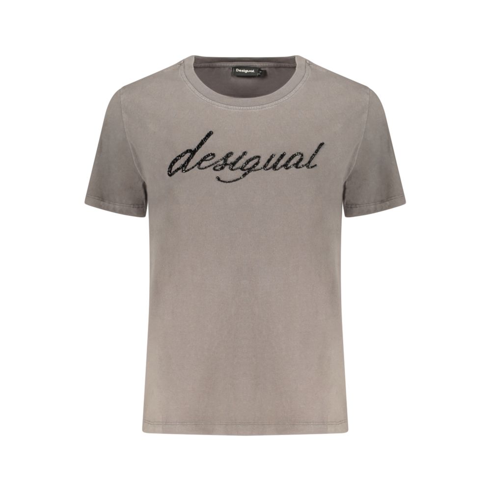Desigual Varsovia T-shirt en coton gris pour femmes