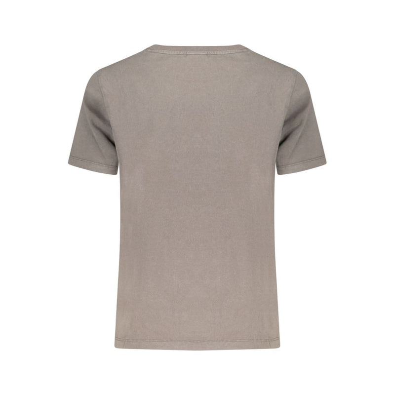 Desigual Varsovia Gray Cotton Women T-Shirt