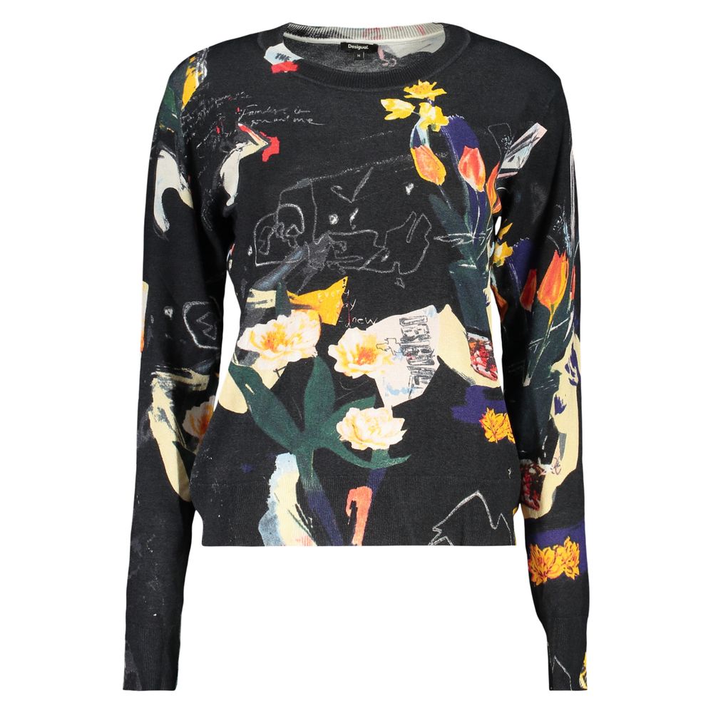 Desigual Nantes Black Viscose Women's Sweater