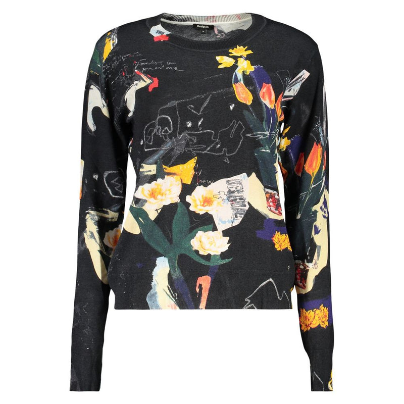 Desigual Nantes Black Viscose Women's Sweater