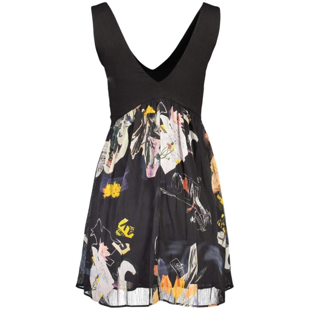 Robe Femme Desigual Noire en Polyester - Modèle Collage