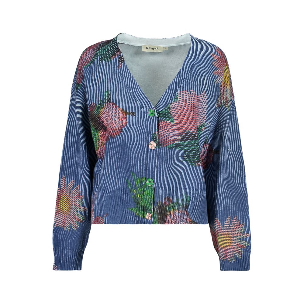 Cardigan Femme Desigual NORA en Coton Bleu