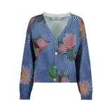 Cardigan Femme Desigual NORA en Coton Bleu