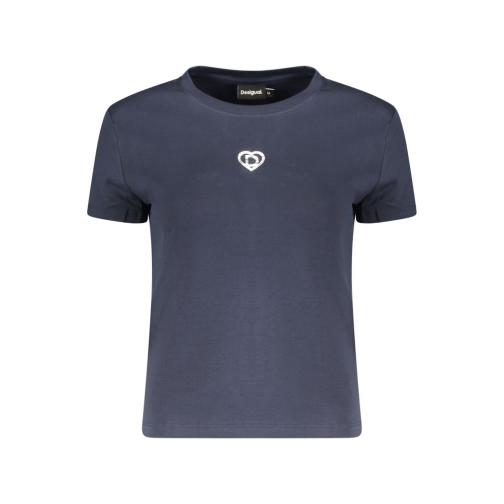 Desigual Berlin T-Shirt en Coton Bleu pour Femme