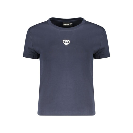 Desigual Berlin T-Shirt en Coton Bleu pour Femme