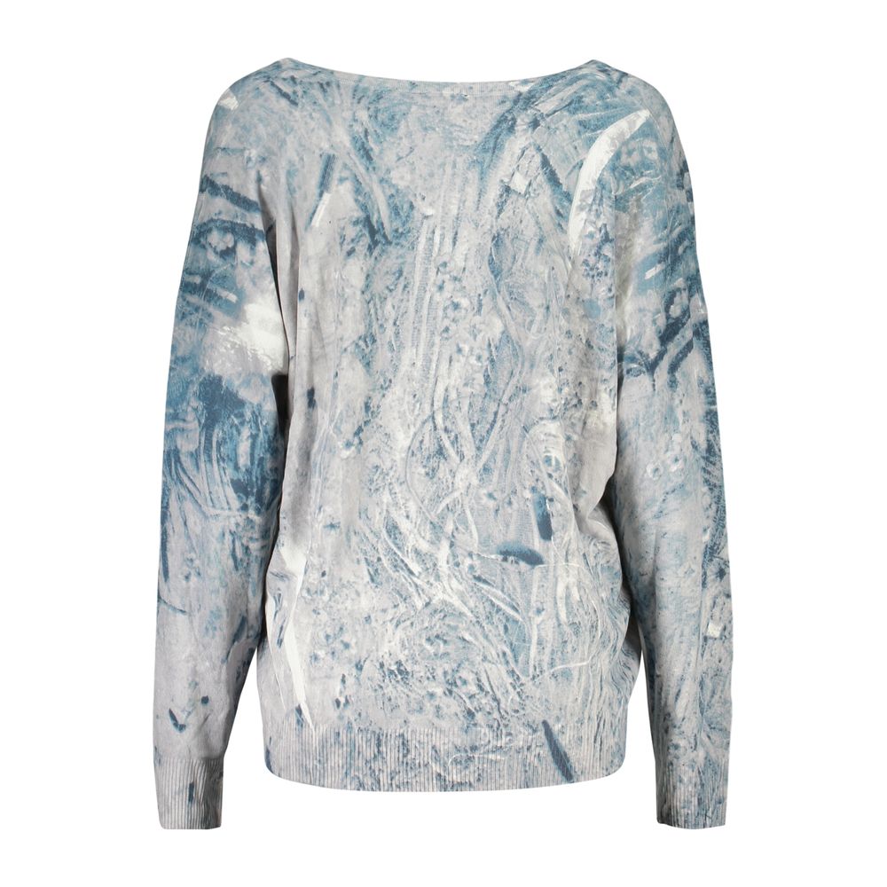 Desigual Azzurro Viscosa Femme Sweater