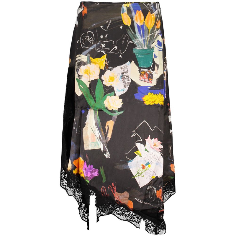 Desigual FAL VENT ARTY Long Skirt for Women in Black