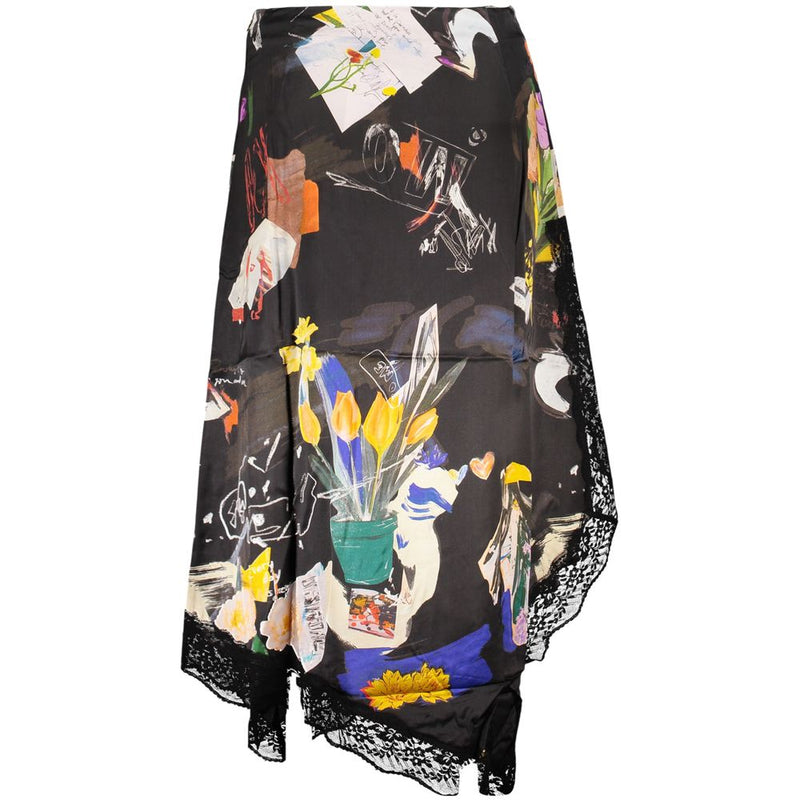 Desigual FAL VENT ARTY Long Skirt for Women in Black