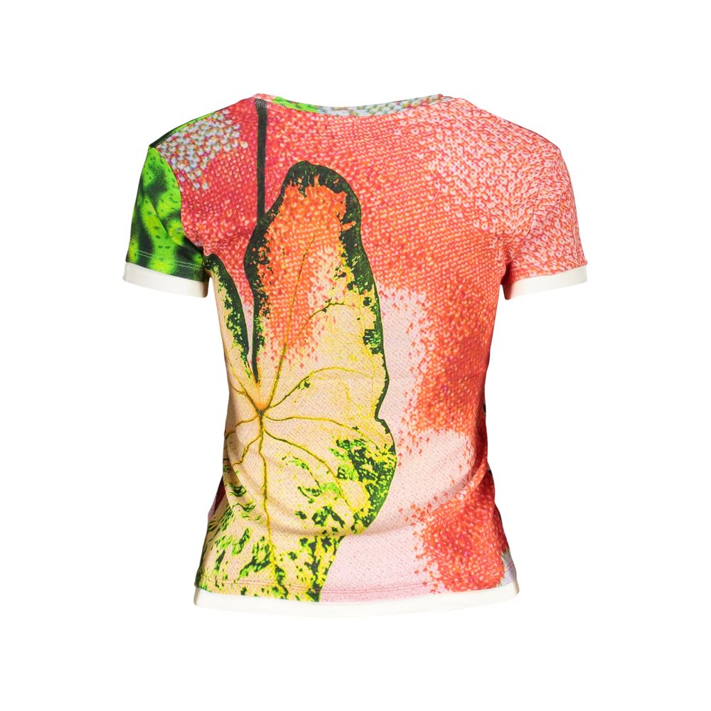 Desigual Bugs Lacroix T-Shirt en Coton Rouge pour Femmes