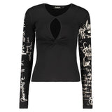 Desigual Nala Black Cotton Women Sweater