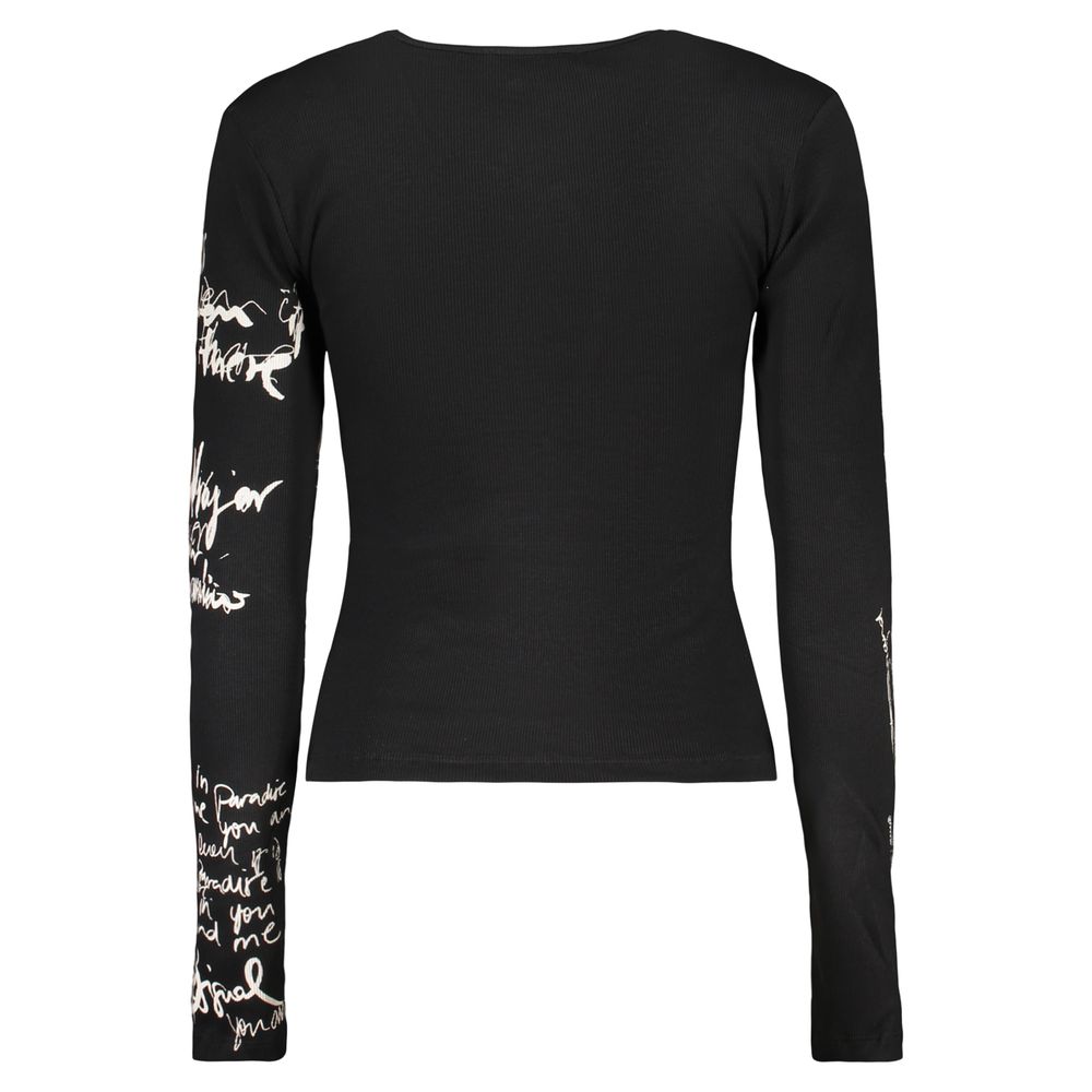 Desigual Nala Black Cotton Women Sweater