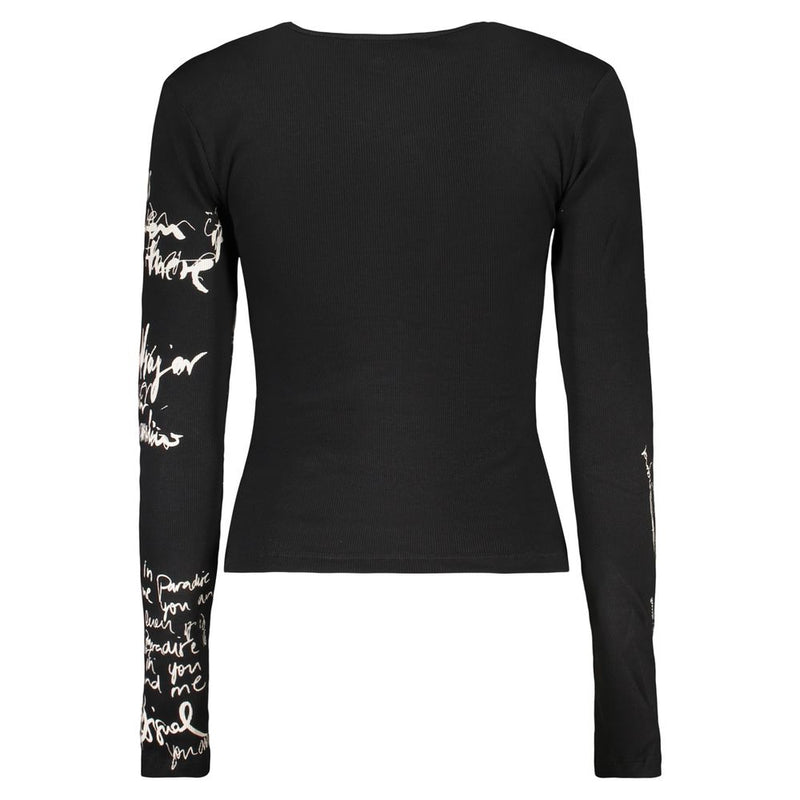Desigual Nala Black Cotton Women Sweater