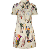 Desigual White Viscosa Women Dress - Short Patterned Style
