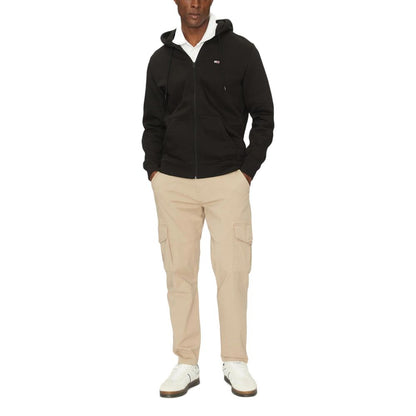 Tommy Hilfiger Jeans Sweat à capuche en coton noir