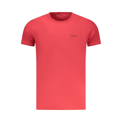 T-shirt en coton pour homme Pepe Jeans Rosso