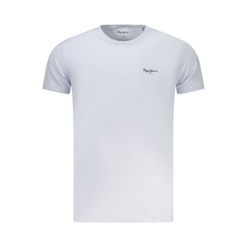 Pepe Jeans Azzurro T-Shirt en Coton pour Hommes