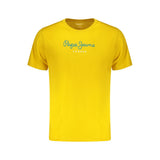 Pepe Jeans Giallo T-Shirt pour Hommes en Coton