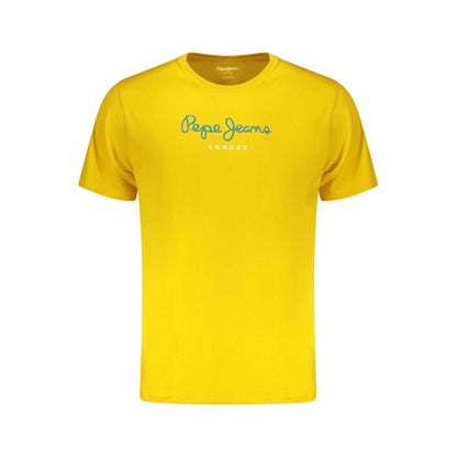 Pepe Jeans Giallo Katoenen T-shirt voor Heren