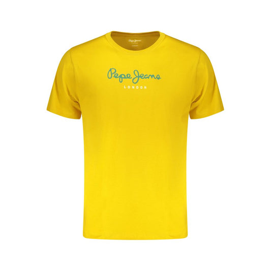Pepe Jeans Giallo Katoenen T-shirt voor Heren