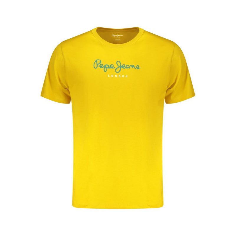 Pepe Jeans Giallo Katoenen T-shirt voor Heren