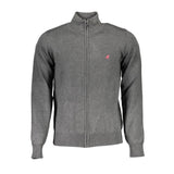 U.S. Grand Grigio Viscosa Men Sweater - Stylish Cardigan