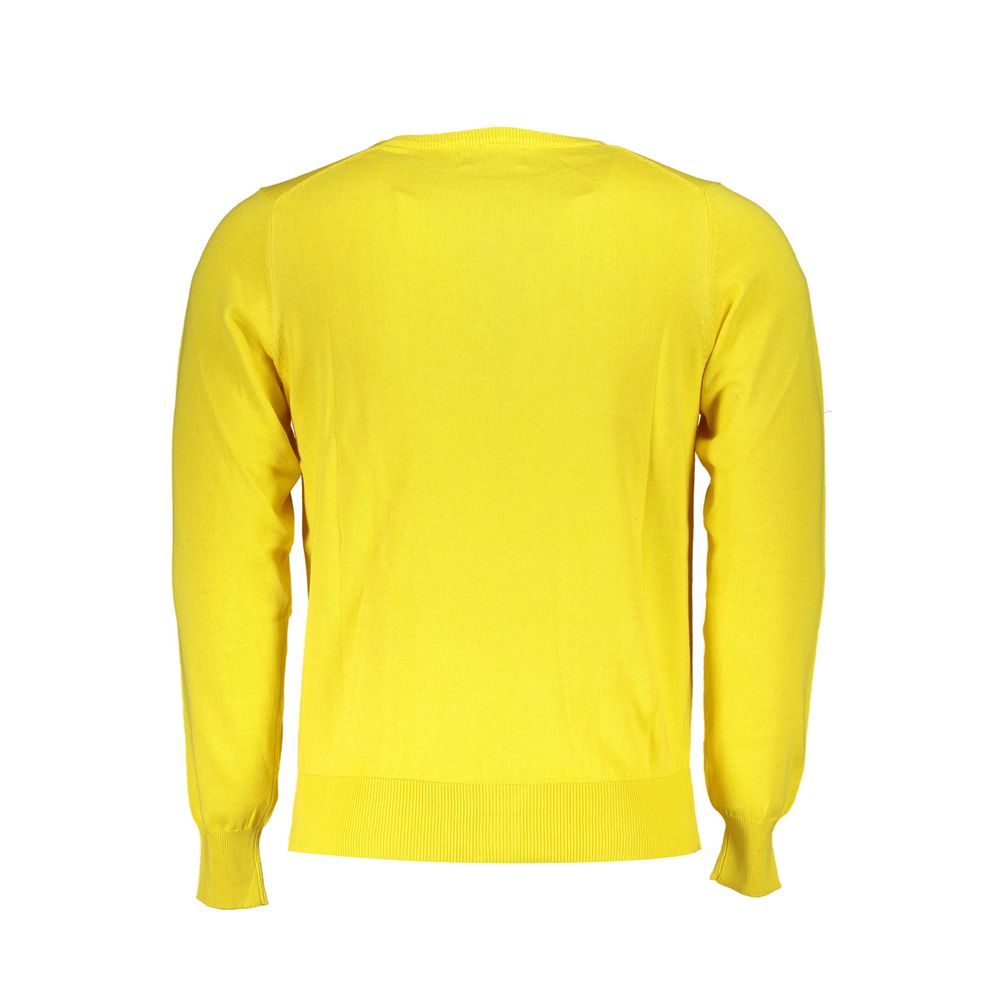 U.S. Grand Giallo Cotton Men Sweater - Bold Style and Comfort