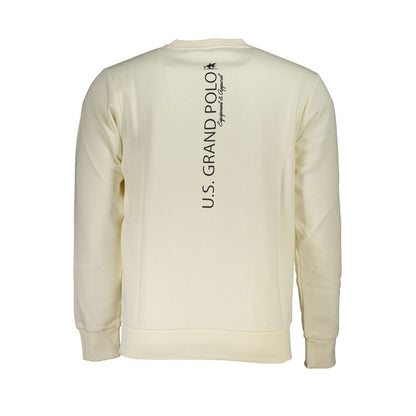 U.S. Grand Wit Katoenen Herensweatshirt