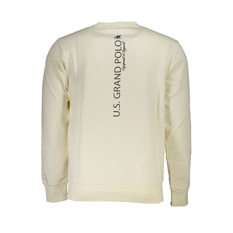 U.S. Grand White Cotton Men's Sweatshirt - Stylish & Comfortable