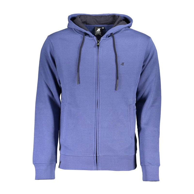 U.S. Grand Blue Cotton Men's Hoodie - Stylish & Comfortable