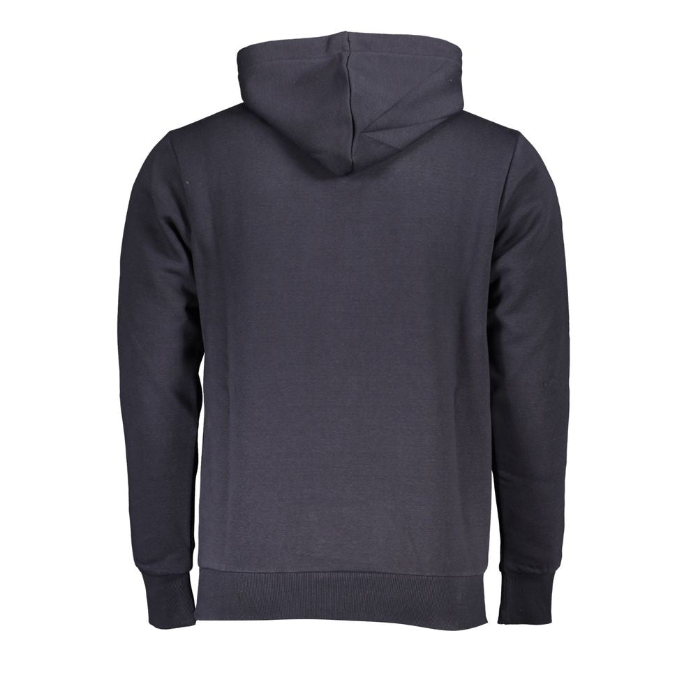 U.S. Grand Blue Cotton Men Hoodie - Stylish Comfort