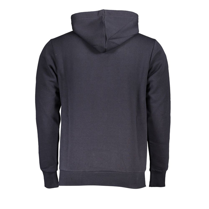 U.S. Grand Blue Cotton Men Hoodie - Stylish Comfort