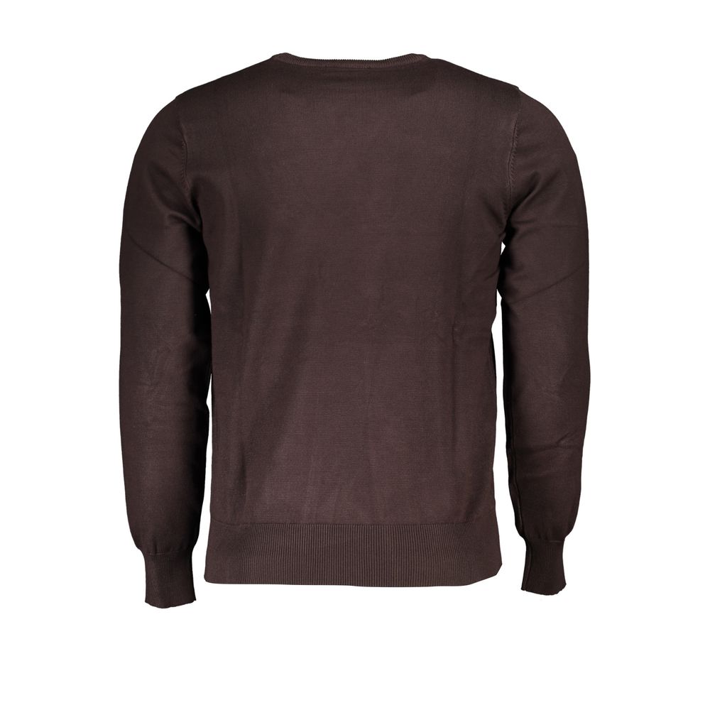 U.S. Grand Marrone Viscosa Men's Sweater - Élégance Moderne