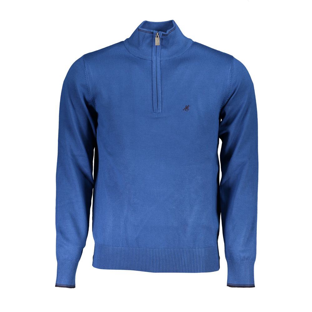 U.S. Grand Sweatshirt en Nylon Bleu avec Zip