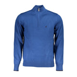 U.S. Grand Sweatshirt en Nylon Bleu avec Zip