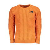 U.S. Grand Arancione Acrylic Men Sweater