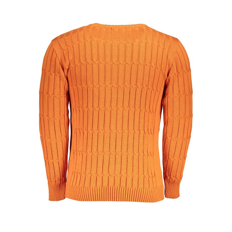 U.S. Grand Arancione Acrylic Men Sweater
