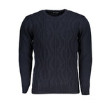 U.S. Grand Blue Acrylic Men's Sweater - Stylish & Sophisticated