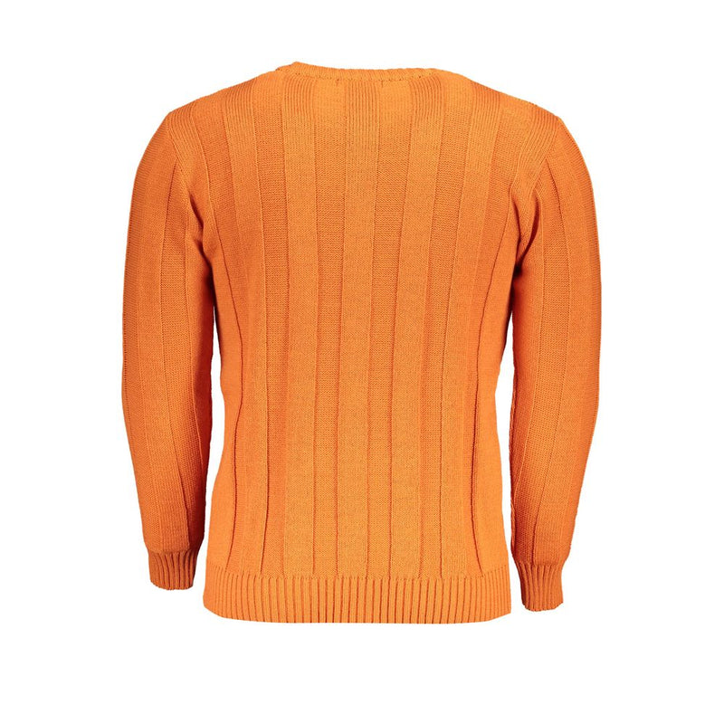 U.S. Grand Arancione Acrylic Men Sweater