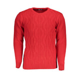 U.S. Grand Red Acrylic Men Sweater - Stylish & Sophisticated