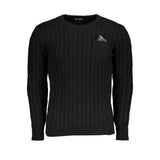 U.S. Grand Black Acrylic Men Sweater - Stylish Comfort