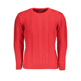 U.S. Grand Red Acrylic Men's Sweater - Stylish & Comfortable