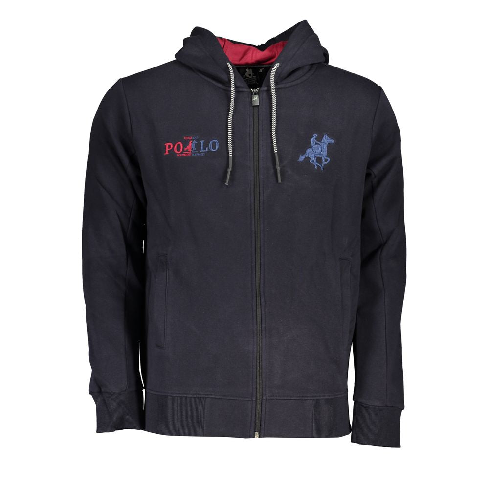 U.S. Grand Blue Cotton Men's Hoodie - Stylish & Comfortable