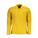 U.S. Grand Yellow Cotton Men Polo Shirt