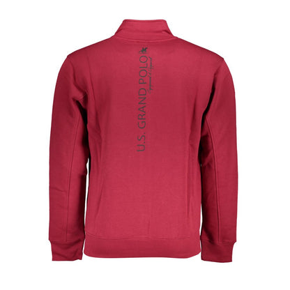 Amerikaans Groot Rood Katoenen Heren Sweatshirt